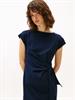 KNOT BOAT-NK MIDI DRESS SS dark night navy