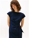 KNOT BOAT-NK MIDI DRESS SS dark night navy