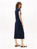 KNOT BOAT-NK MIDI DRESS SS dark night navy