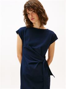 KNOT BOAT-NK MIDI DRESS SS dark night navy