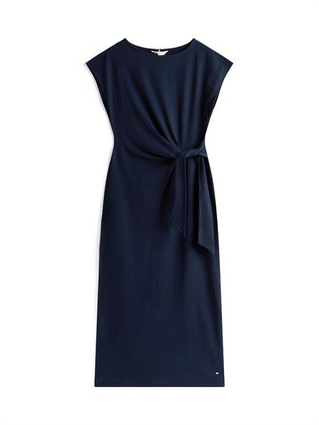 KNOT BOAT-NK MIDI DRESS SS dark night navy