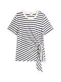 KNOT BOAT-NK SS TEE calico-dark night navy stp