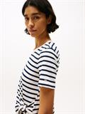 KNOT BOAT-NK SS TEE calico-dark night navy stp