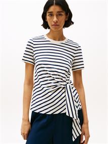 KNOT BOAT-NK SS TEE calico-dark night navy stp