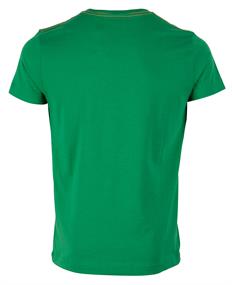 Kontrast Logo T-Shirt grün