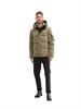 Kord Pufferjacke mit Kapuze jungle soil green corduroy