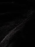 Kunstfelljacke mit Kapuze deep black