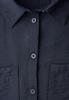 Kurzarm Bluse mit Elastiksaum shadowed navy