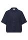 Kurzarm Bluse mit Elastiksaum shadowed navy