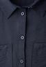 Kurzarm Bluse mit Elastiksaum shadowed navy