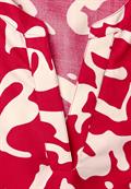 Kurzarm Bluse mit floralem Muster salsa red