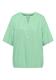 Kurzarm Bluse mit Split Neck juicy lime