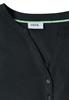 Kurzarm Bluse mit Split Neck palm breeze green