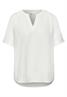 Kurzarm Bluse mit Turn-Up off white