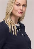 Kurzarm Cardigan mit Rundhals shadowed navy