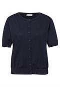 Kurzarm Cardigan mit Rundhals shadowed navy