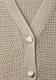 Kurzarm Cardigan mit V-Neck und Struktur clay sand