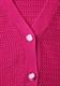 Kurzarm Cardigan mit V-Neck und Struktur magenta dream