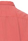 Kurzarm Hemd aus einem Leinen-Baumwoll-Mix faded red