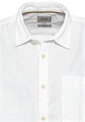 Kurzarm Hemd aus einem Leinen-Baumwoll-Mix white