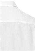 Kurzarm Hemd aus einem Leinen-Baumwoll-Mix white