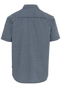 Kurzarm Hemd aus reiner Baumwolle night blue