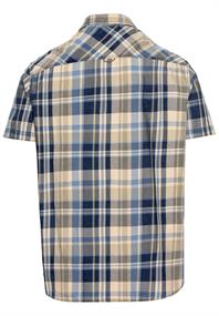 Kurzarm Hemd aus reiner Baumwolle night blue