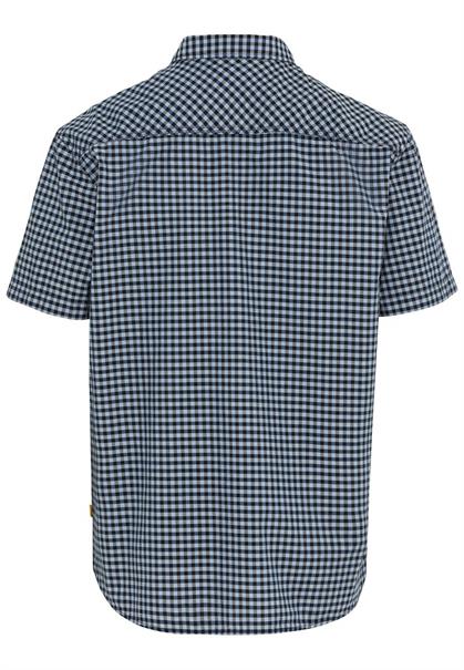 Kurzarm Hemd aus reiner Baumwolle night blue