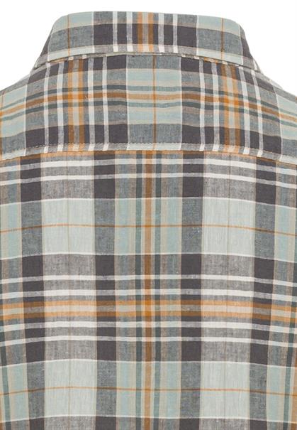 Kurzarm Hemd im Karomuster shadow grey