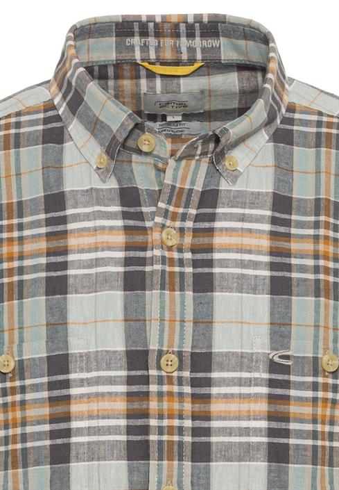 kurzarm-hemd-im-karomuster-shadow-grey