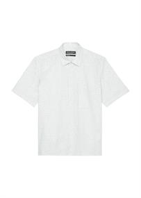 Kurzarm-Hemd regular multi-white cotton