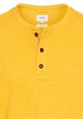 Kurzarm Henley aus Organic Cotton sunflower