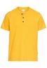 Kurzarm Henley aus Organic Cotton sunflower