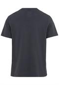 Kurzarm Henley aus reiner Baumwolle night blue