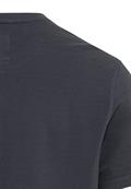 Kurzarm Henley aus reiner Baumwolle night blue