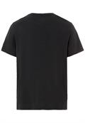 Kurzarm Henley-Shirt mit geripptem Kragen asphalt