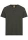 Kurzarm Henley-Shirt mit geripptem Kragen leaf green