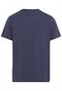 Kurzarm Henley-Shirt mit geripptem Kragen night blue