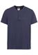 Kurzarm Henley-Shirt mit geripptem Kragen night blue