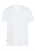 Kurzarm Henleyshirt aus reiner Baumwolle white