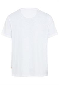 Kurzarm Henleyshirt aus reiner Baumwolle white