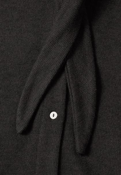 Kurzarm Jacke mit Schalkragen black coffee mel.