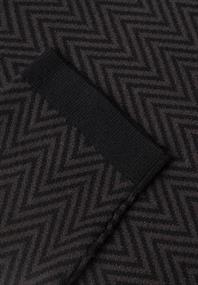 Kurzarm Jacquard Pullover mit Turtle Neck black