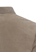 Kurzarm Kleid aus reiner Baumwolle mit Knopfleiste shadow khaki