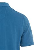 Kurzarm Poloshirt aus Baumwolle aqua blue