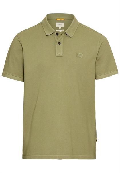 Kurzarm Poloshirt aus Baumwolle dusty khaki