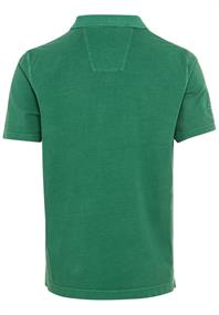 Kurzarm Poloshirt aus Baumwolle fir green