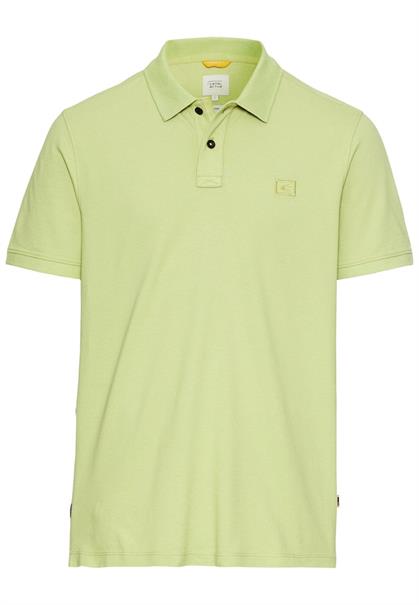 Kurzarm Poloshirt aus Baumwolle moss
