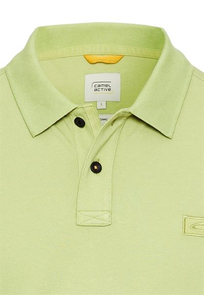 Kurzarm Poloshirt aus Baumwolle moss