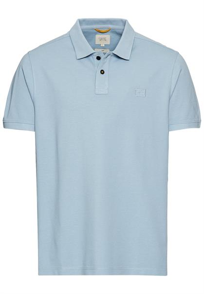 Kurzarm Poloshirt aus Baumwolle smoke blue